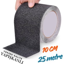 Siyah Merdiven ve Zemin Kaydırmaz Kaymaz Bant 100MM x 25MT