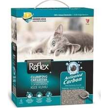 Reflex Aktif Karbonlu Topaklanan Kedi Kumu 6 Lt 3 Adet