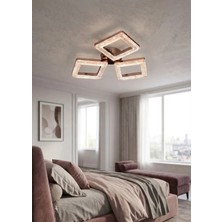 Lzy Avize Store Kristal Kare 3’lü Krom Avize – Salon, Yemek Masası, Mutfak, Antre ve Çocuk Odası Aydınlatma