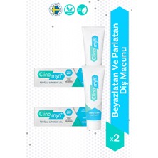 Clinomyn Fresh Temizleme Parlatma Diş Beyazlatan ve Parlatan Jel Diş Macunu 75 ml x 2 Adet