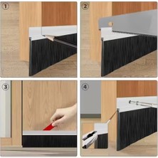 Kapı Altı Fırçası Kapı Altı Süpürgesi 90 cm (H Tipi) Kıl Boyu 3cm