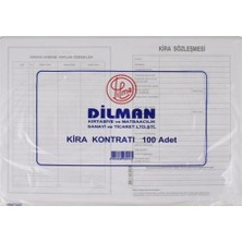 Dilman Kira Kontratı 100 Yaprak Resmi Defterler İçin Kullanışlı Ofis Ürünü
