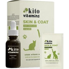 Kito Skin & Coat Kediler Için Tüy Sağlığı Destekleyici Multivitamin Tüy Dökümü Önleyici Biyotin
