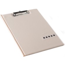 2K A4 Krem Renkli Pvc Double Color Lüks Kapaklı Sekreter Blok Tablası 100 Yaprak