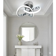 Lzy Avize Store Kar Çiçeği Krom Avize – Modern Salon, Mutfak, Çocuk Odası ve Antre Aydınlatma