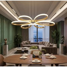 Lzy Avize Store Yonca 6’lı Eskitme Plafonyer – Salon, Mutfak, Çocuk Odası, Yemek Masası ve Antre Için Modern LED