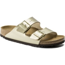 BIRKENSTOCK ARIZONA BF METALLIC ÇİFT BANTLI GOLD KADIN TERLİK 1016111