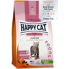 Happy Cat Junior Ördekli Tahılsız Yavru Kedi Maması 4 Kg