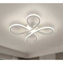 Lzy Avize Store Daisy 4’lü Beyaz Avize – Modern Salon, Mutfak, Çocuk Odası, Antre Aydınlatma