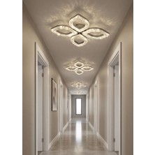 Lzy Avize Kristal Damla 4’lü Krom Avize – Salon, Yemek Masası, Mutfak, Antre ve Çocuk Odası Aydınlatma