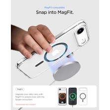 Air ile Uyumlu Ince Magsafe Kılıf Ultra Hybrid Sararma Karşıtı DURACLEAR™ Hava Kanalı TEKNOLOJISI™ Askeri Sınıf Koruma Magfit Clear Graphite Şeffaf Kapak - ACS10052