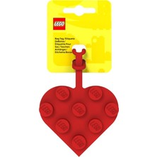 LEGO Gear 53658 3x3 Heart Bag Tag – Red