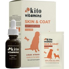 Kito Skin & Coat Köpekler Için Tüy Sağlığı Destekleyici Multivitamin Tüy Dökümü Önleyici Biyotin