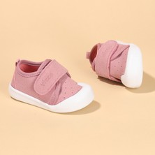 Vicco Anka Kız/erkek Bebek İlk Adım Sandalet Gül Kurusu Microfiber Malzeme ile 21 Numara