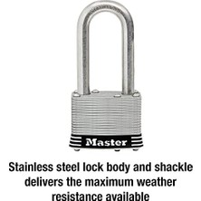 Asma Kilit 1sskadlh Lamine Paslanmaz Çelik Kilit 1-3/4" Genişliğinde