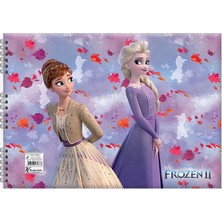 Keskin Color Frozen 2 Resim Defteri 17 x 25 cm 15 Sayfa Spiralli Kız Çocuklar İçin Renkli Tasarım