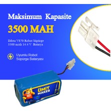 Dibea V870 3500 Mah Robot Süpürge Batarya