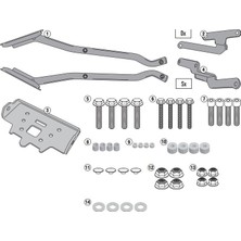 4116FZ Kawasakı Z300 (15-16) Arka Çanta Taşıyıcı