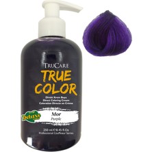Trucare ''True''color 250 ml Mor Saç Boyası Amonyaklı Krem Formda Kadınlar İçin Canlı Renk