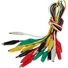 Sanec Arduino Krokodil Kablo 1 Adet Elektronik Projeler İçin Renkli Kablo Seti