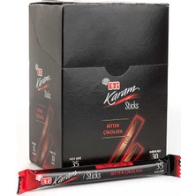 Eti Karam Sticks 210 gr Bitter Çikolata 30 Adet Tek Tek Paketlenmiş Lezzet
