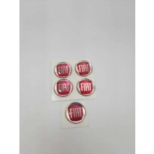 Fiat Anahtar Logo Amblemi Kumanda Logo Çap 1.4 cm 14 mm 2 Adet
