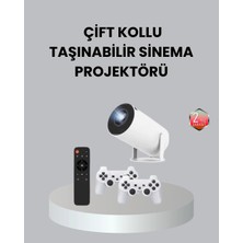 Twin Store 4K Wi-Fi 6 Projeksiyon – 10.000+ Oyun Desteği, Kablosuz Bağlantı Çoklu Giriş