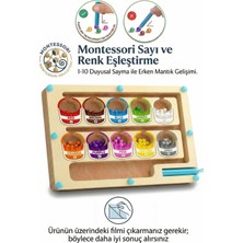 Bbsky Montessori Manyetik Ahşap Boya Kovası Labirenti: 3+ Yaş Eğitici Sayısal Mantık ve Miktar Sayma Oyuncağı - Okul Öncesi Erken Öğrenme Aktivitesi ve Doğum Günü Hediyesi