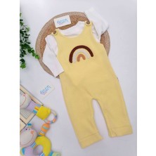 Coşay Kids Gökkuşağı Askılı 2'li Bebek Tulumu Sarı
