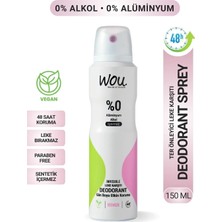 WOU World of Unique Kadın Sprey Deodorant 150 ml – 48 Saat Kalıcı Koruma, Vegan, Alkolsüz, Pudrasız, Ter Kokusu Önleyici