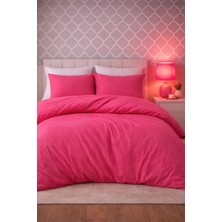 More Home Tek Kişilik Yatak Örtüsü Seti -FUŞYA