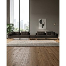 Velura Home & Living Zeri Lobi Koltuğu & Şark Köşesi - Koyu Kahve 169