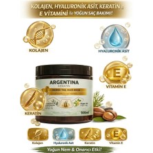 Argentina At Kuyruğu ve Argan Yağlı Besleyici Saç Maskesi ve Kremi 500 ml – Tuzsuz, Parabensiz, Her Saç Tipine Uygun