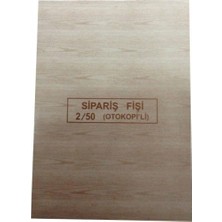 Dilman Sipariş Fişi 2x50 3 Nüsha Otokopili Sürekli Formlar 2 Adet Renk Seçenekleriyle