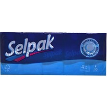 Selpak Klasik Cep Mendili 10LU 100 Adet 2 Katlı Beyaz Parfümsüz Kullanım İçin İdeal