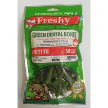 Freshy Green Dental Bones Petite 30 Adet Gluten İçermeyen Diş Sağlığı İçin Ödül