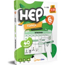 Hiper Zeka 2026 6. Sınıf Haftalık HEP Türkçe 40 Deneme | Burcu HIZIR