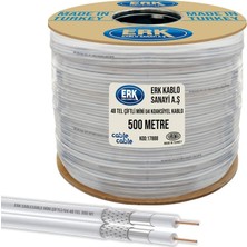 Cable Cable RG58 U4 Mini Çiftli Anten Kablosu  -500M