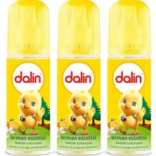 Dalin Orman Esintisi Bebek Kolonyası 150 ml x 3 Adet Beyaz Vanilya ve Portakal Aromalı
