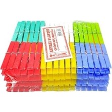 Marsilyan Plastik Gökkuşağı Mandal 144 Parça (4887)