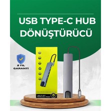 Marsilyan Type‑c Dönüştürücü – 2×usb3.0, Sd/ms, 4K HDMI & RJ45 ile Profesyonel Kullanım