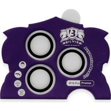 Marsilyan iPhone 16 Pro Max Bilvis Titan Kamera Lens - Gümüş