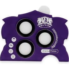 Marsilyan iPhone 16 Pro Max Bilvis Titan Kamera Lens - Siyah