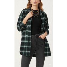 Paw Garage Kadın Christ Oduncu Gömlek, Oversize Geniş Kalıp