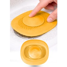 Omilife 2 Adet Kademeli Turuncu Lavabo Tıkacı Silikon Lavabo Gider Tıpası Koku Önleyici Gider Kontrol Tıpası