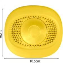 2 Adet Kademeli Lavabo Tıkacı Silikon Lavabo Gider Tıpası Koku Önleyici Gider Kontrol Tıpası Sarı