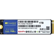 TwinMOS AlphaPro 1TB NVMe M.2 SSD(3600/3250Mb/s)