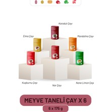 Kayla Gurme Meyve Taneli Çaylar Silindir Kutu 6 x 175 g (Karadut, Elma, Nane Limon, Mandalina, Kuşburnu, Nar)