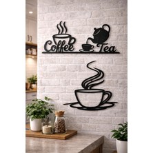 Abenova Kahve ve Çay Köşesi Duvar Dekorasyon Seti (2'li Set)