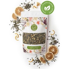 Kayla Gurme Limonlu Yeşil Çay - Katkısız Koruyucusuz Kurutulmuş Limonlu Yeşil Çay - Demleme Yeşil Çay - 125 g